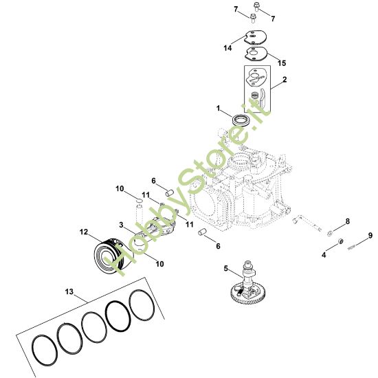 Picture of C - Albero a camme XT-675 (XT675-3098)